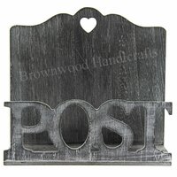 Mango Wood Dark Burnt Letter Rack