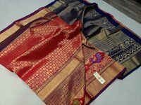 PURE KANJIVARAM SILK HANDLOOM BROCAST SILK