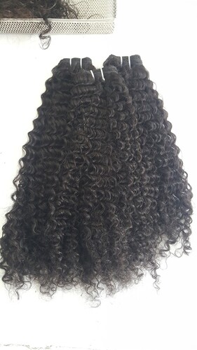 Brazilian Steamed Curly Human Hair Weaves Extension