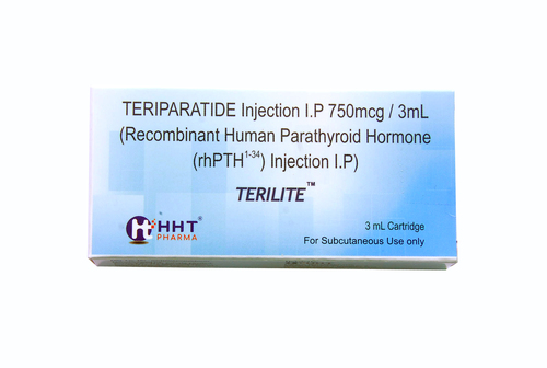 TERIPARATIDE INJECTION IP 750MCG-3ML ( RECOMBINANT HUMAN PARATHYROID HORMONE ( rhPTH1-34 ) INJECTION IP ) CATRIDGE