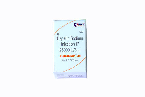 Heparin Sodium Injection IP 25000IU ML 5ML Vail