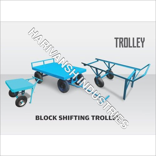 Block Shifting Trolley - Material: Stainless Steel