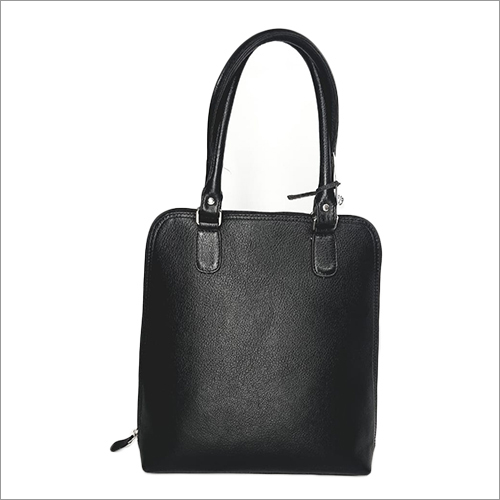 Ladies Black Leather Hand Bag
