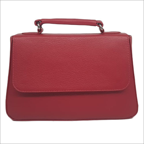 Ladies Red Leather Hand Bag Gender: Women