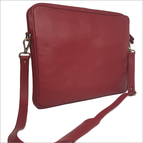 Cherry Leather Laptop Bag