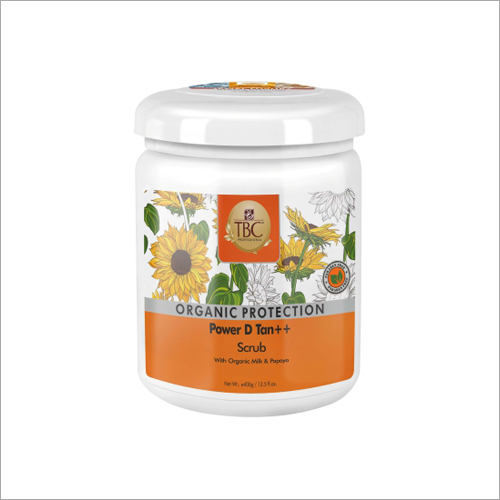 Power D Tan Scrub - White Formula, For Face & Body Use | Ideal for Adults, Men & Women, External Application