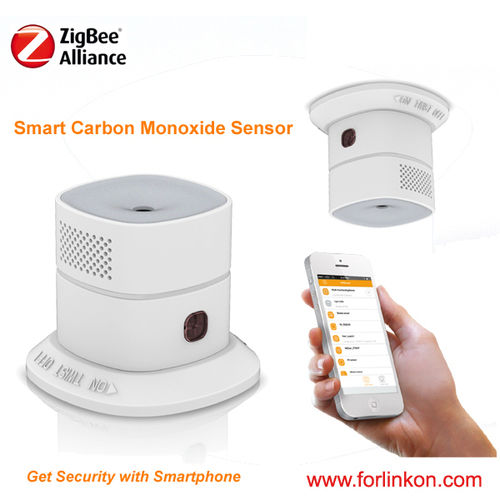 Smart CO Carbon Monoxide Detector - NEMOTO Electrochemistry Sensor, 54x54x45mm, White | Zigbee & Z-Wave Alliance Support, Mobile App Control, 10-Year Warranty, 85dB Alarm