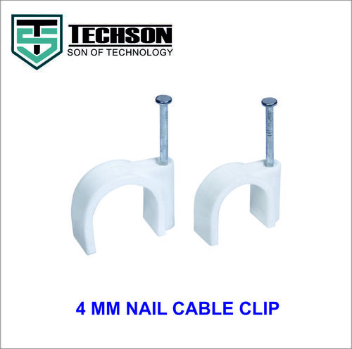 Saddle Clamp 4 Mm Plastic Nail Cable Clip