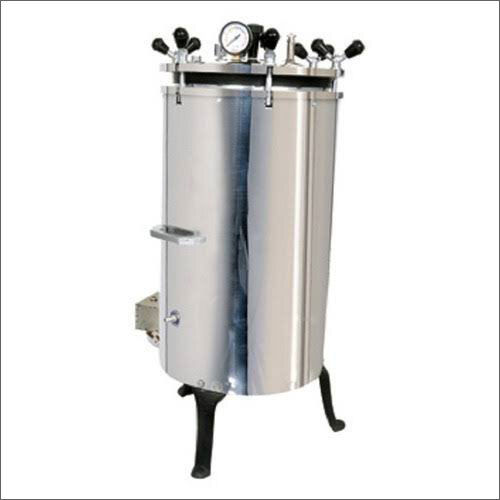 Silver Vertical Autoclave