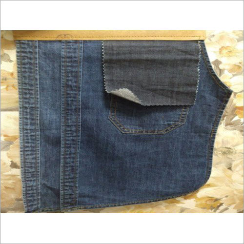 Washable Blue Dobby Denim Fabric