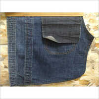 Blue Dobby Denim Fabric - Lightweight Smooth Flocked Denim | Washable, Light Texture, Ideal For Versatile Applications