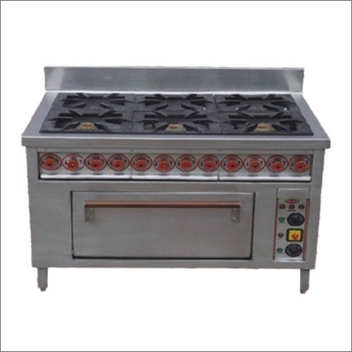 Six Burner Cooking Range With Oven