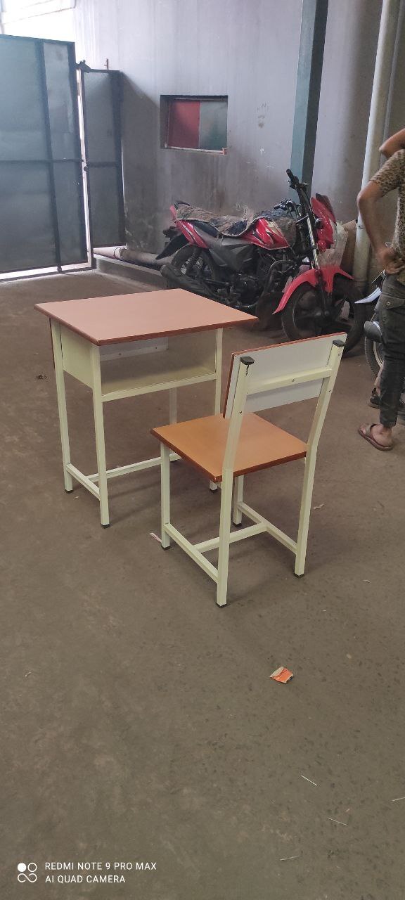 School Single Desk And Chair