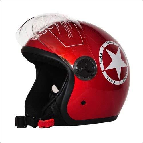 Red Bomber Open Face Helmets