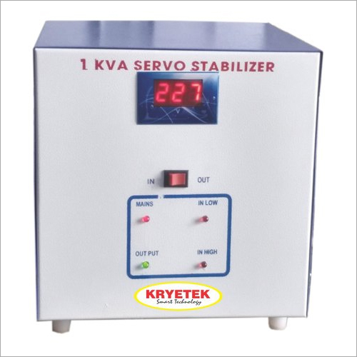 Kryetek 1 KVA Servo Single Phase Voltage Stabilizer