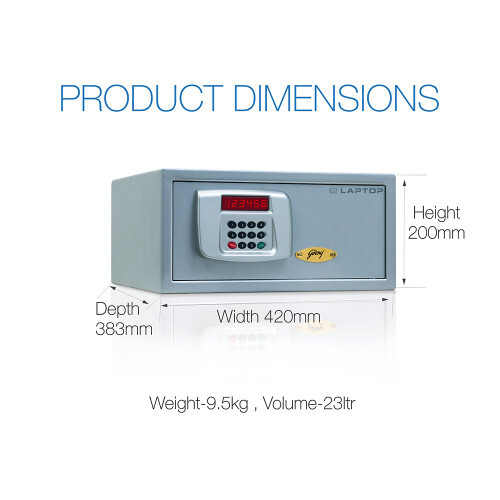 GODREJ E-LAPTOP ELECTRONIC SAFE LOCKER 25L