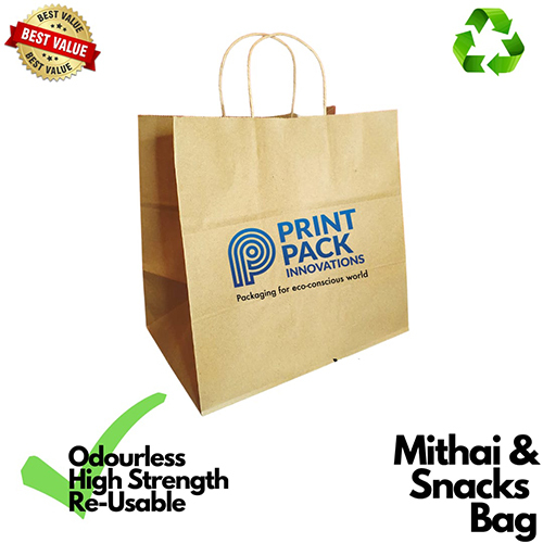 Sweets and Snacks Paper Bag By PRINTPACK INNOVATIONS PRIVATE LIMITED