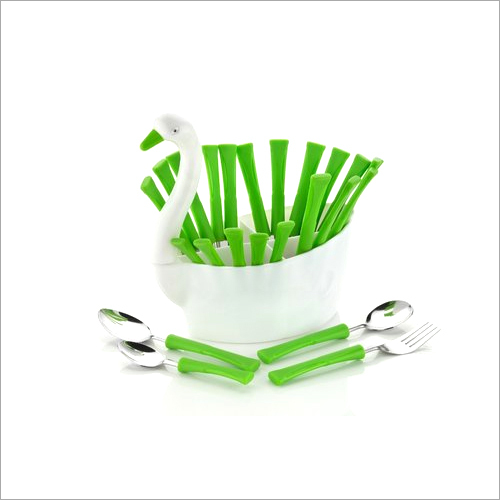 Green Duck Cutlery Set