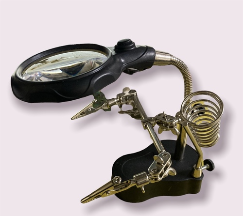 801 Helping Hand Magnifier Led Light with Soldering Stand