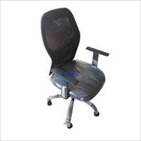 Black Netted Back Revolving Computer Chair