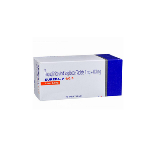 Eurepa-V (Repaglinide-Voglibose) 1mg/0.3mg Tablets