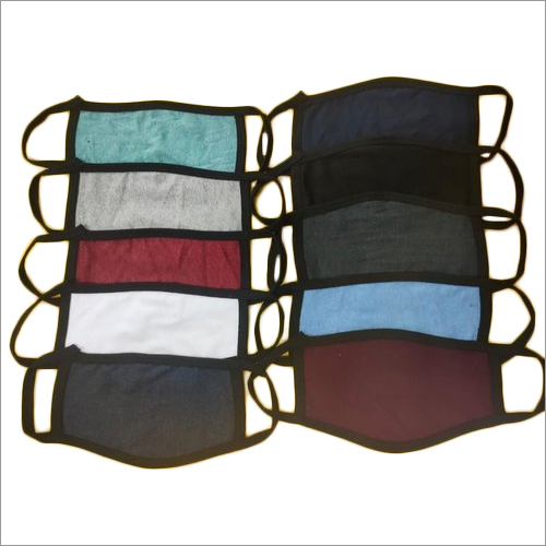 Hosiery Double Layer Face Mask - Cotton Material, 2-Layer Design, Multicolour | Unisex, Reusable, Ideal for Personal Care