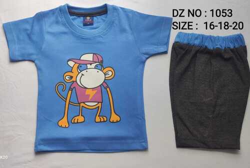 Printed T-shirt and Shorts set for kids
