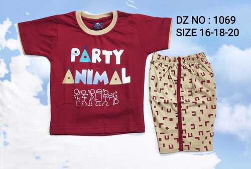 Boys Regular Fit T-shirt and Shorts Set