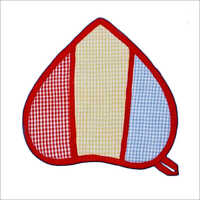 Heart Shaped Yarn Dyed Pot Holder
