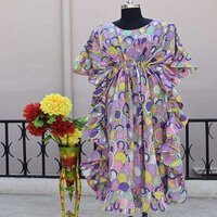 LONG FRILL KAFTAN