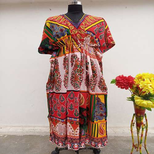 LONG DIGITAL KAFTAN