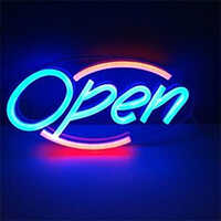 Neon Led Sign Board Application: Commercial