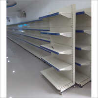 Wall Mounted Display Rack - Galvanized Steel | Ideal For Commercial, Supermarket, And Warehouse Use