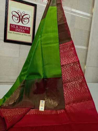 pure kanjivaram soft silk turning border