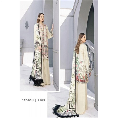 Pakistani Ramsha Riwayat Linen Designer Suit