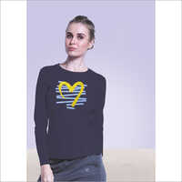 Ladies Full Sleeves Printed T-Shirts