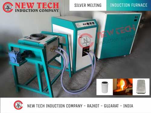 20 kg Induction Silver Melting Furnace With Tilting Unit