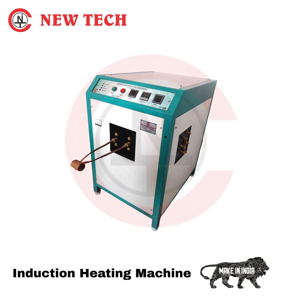 Induction Heating Machine - Metal Build, 10 kW & 30 kW Power | Gray & Green Color, AC Induction Heating Technology for Industrial Applications