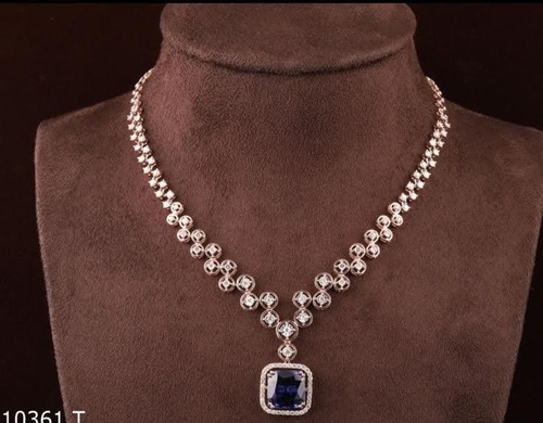 Natural Real Diamond Necklace Set