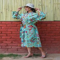 COTTON PRINTED KIMONO