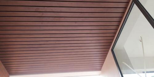 Wood Coated Metal False Ceiling