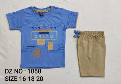 Printed T-Shirt And Shorts Pair For Kids