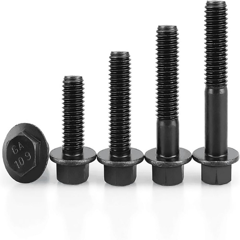 Half Thread Hex Bolt - Mild Steel, Customized Size | Black Color, Industrial Grade, Hexagon Head for Automotive Fastenings & Water Pumps