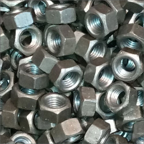 Metallic Grey Forged Fitting Hex Nut