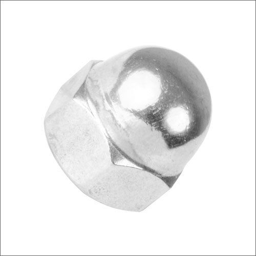 Silver Mild Steel Dome Nut