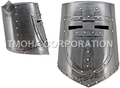 Medieval Armor Helmet Helmet Knight Helmet Crusader Helmet Ancient Helmet German Flat Top Plate Helmet AH0194
