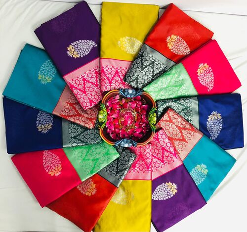 Soft Lichi Silk Cloth Saree