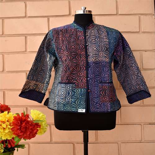INDIGO BLOCK JACKET
