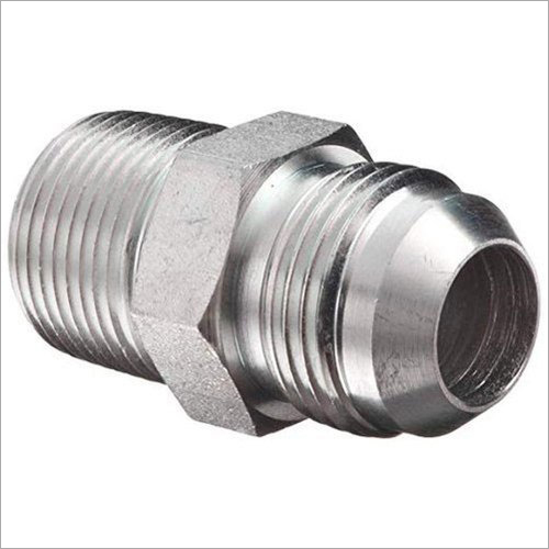 Hex male Nipple for hydraulic line and assembly