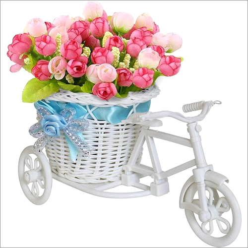 Bamboo Tricycle Flower Basket